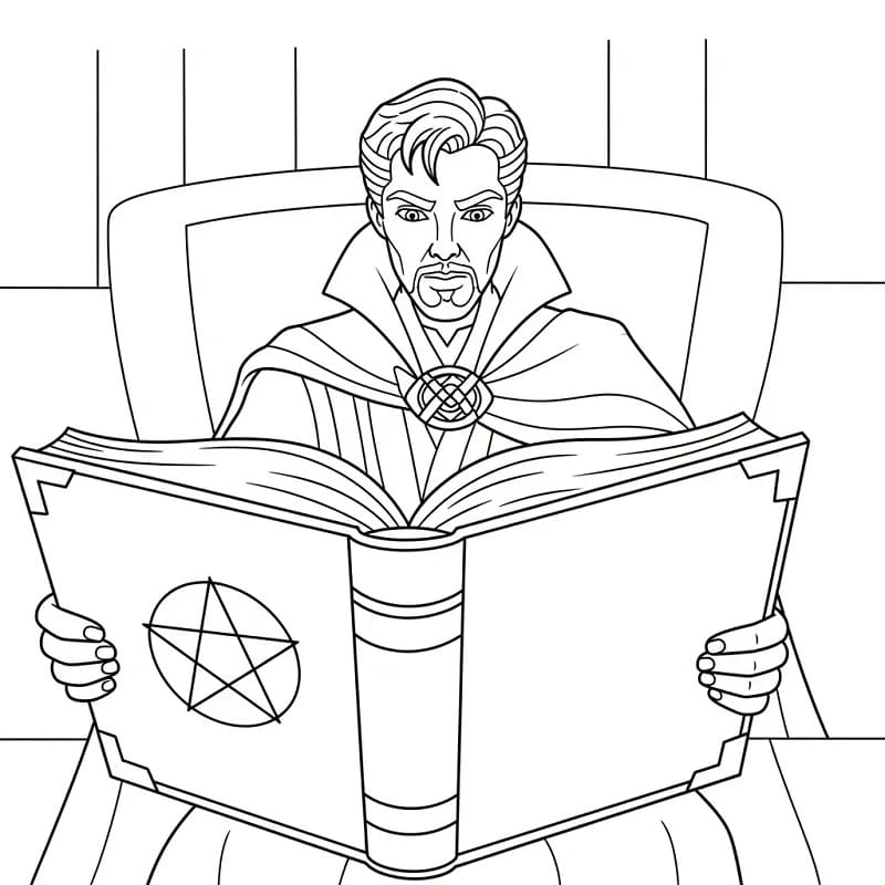 Målarbild Doctor Strange Superhjälte