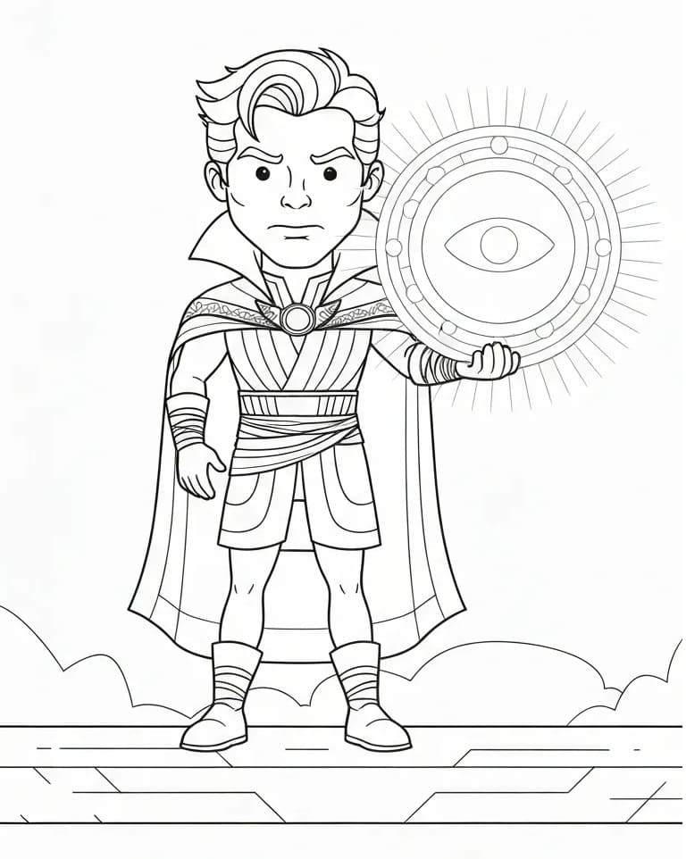 Målarbild Doctor Strange från Marvel