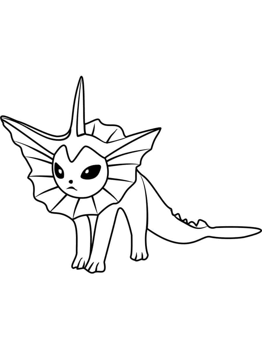 Målarbild Enkel Vaporeon