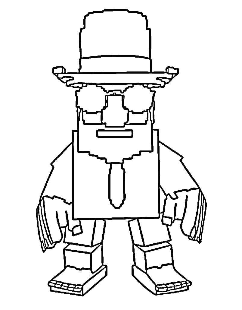 Målarbild Extinct Matteo från Steal a Brainrot