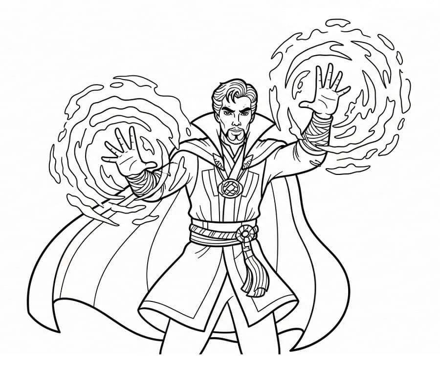 Målarbild Fantastisk Doctor Strange