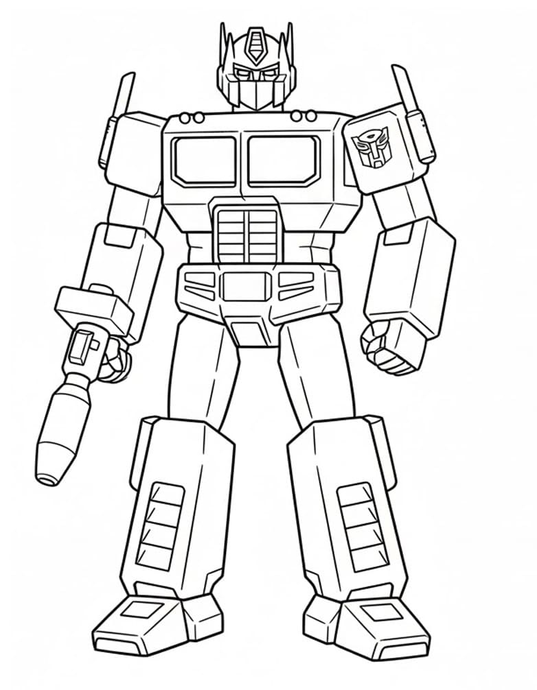 Målarbild Fantastisk Optimus Prime