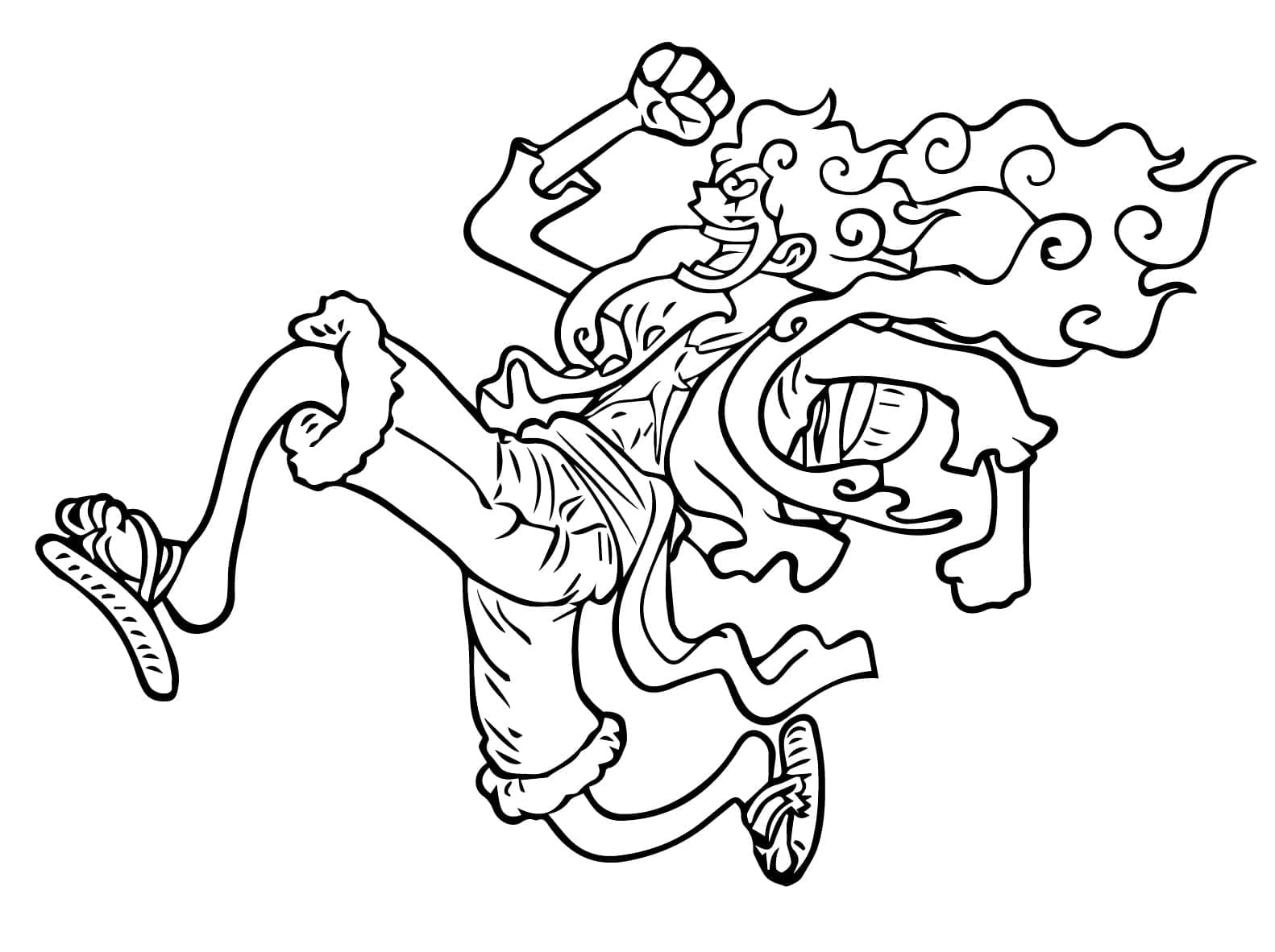 Målarbild Fantastiska Luffy