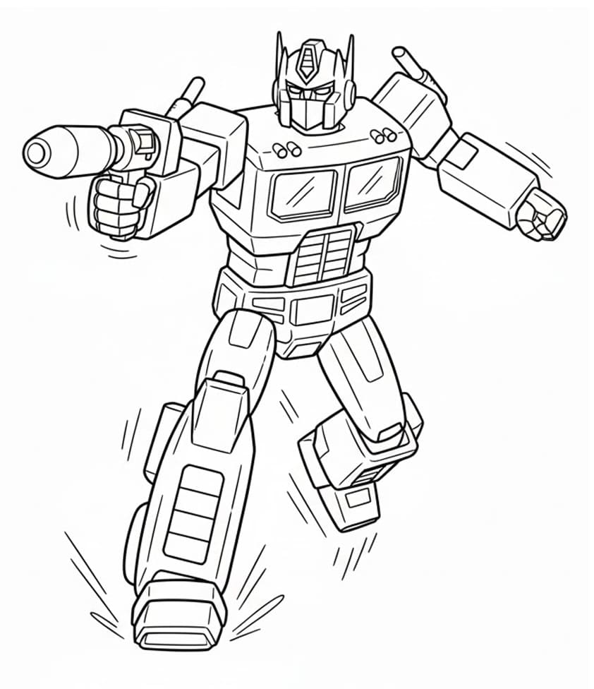 Målarbild Fantastiska Optimus Prime