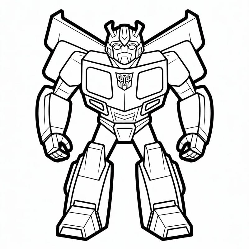 Målarbild Gratis Bumblebee för Barn