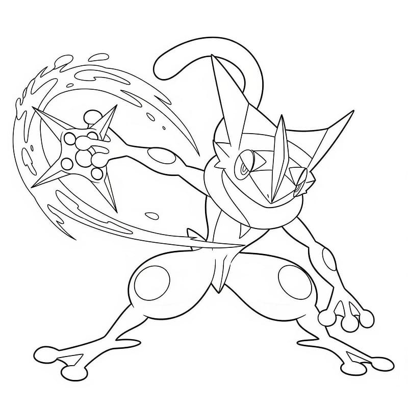 Målarbild Gratis Greninja