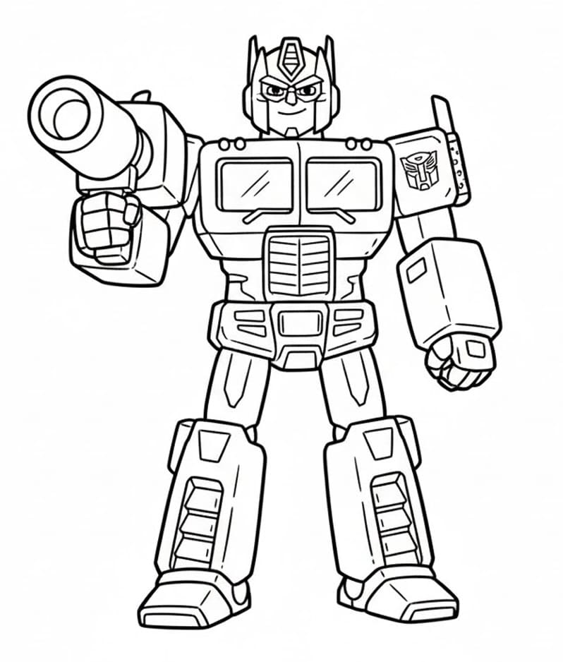 Målarbild Gratis Optimus Prime
