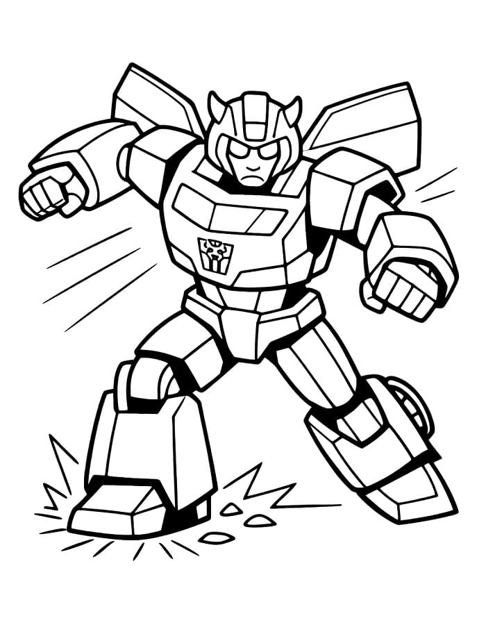 Målarbild Gratis Utskrivbar Bumblebee