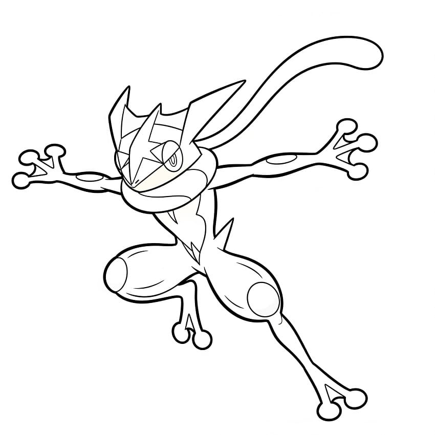 Målarbild Greninja-bilder