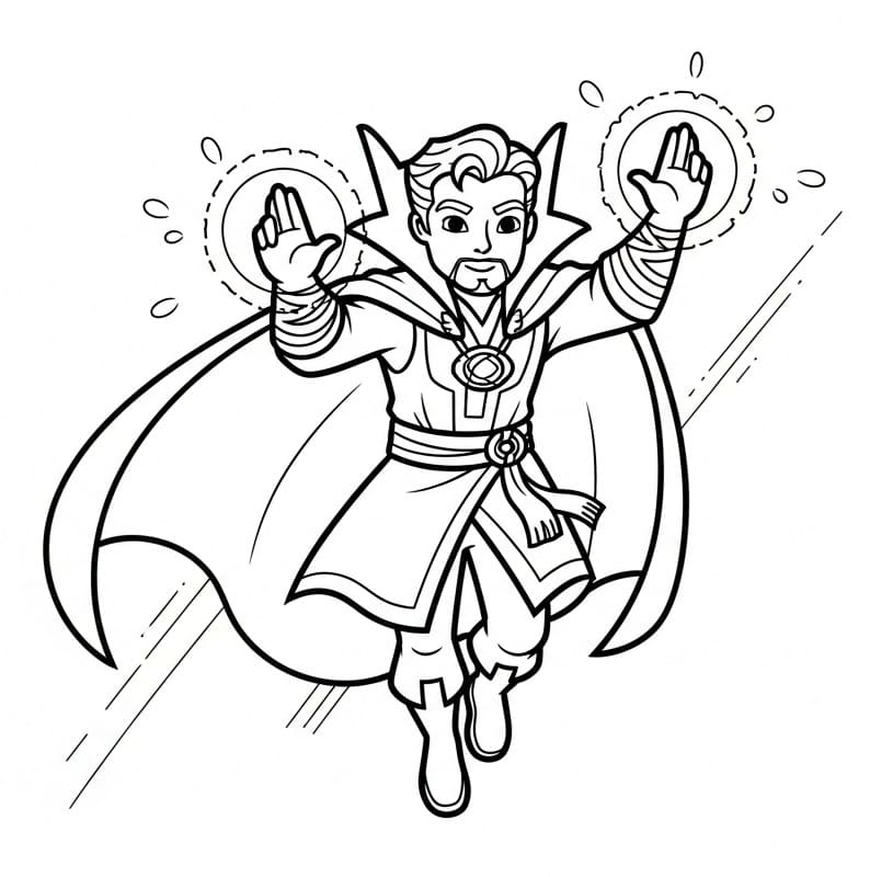 Målarbild Kraftfull Doctor Strange