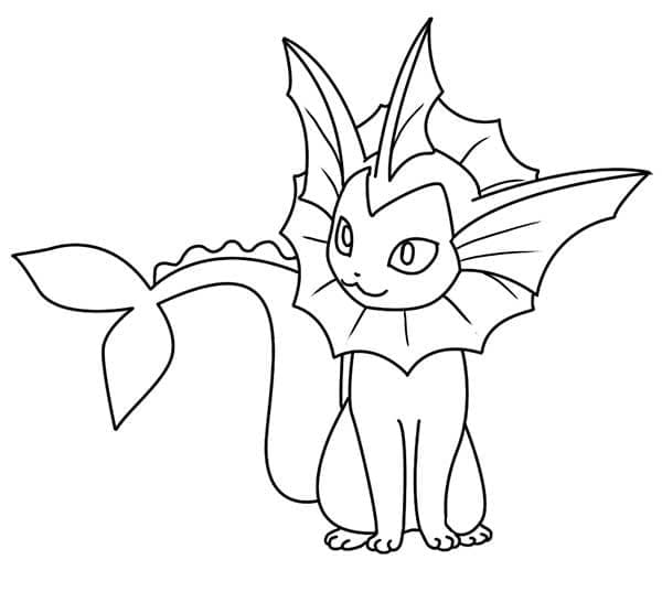 Målarbild Lätt Vaporeon