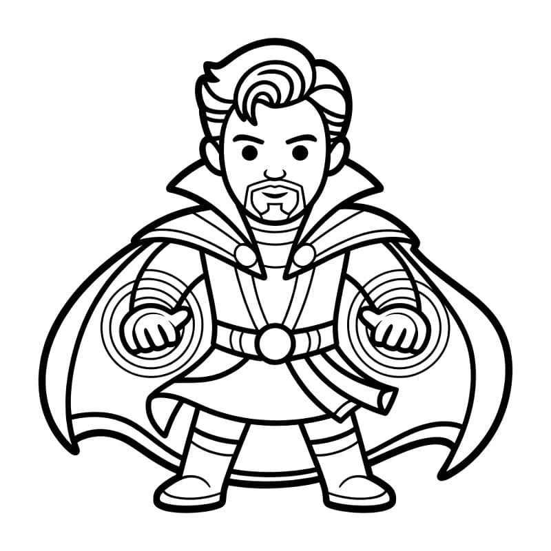 Målarbild Lille Doctor Strange