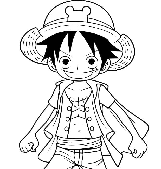 Målarbild Luffy Anime One Piece
