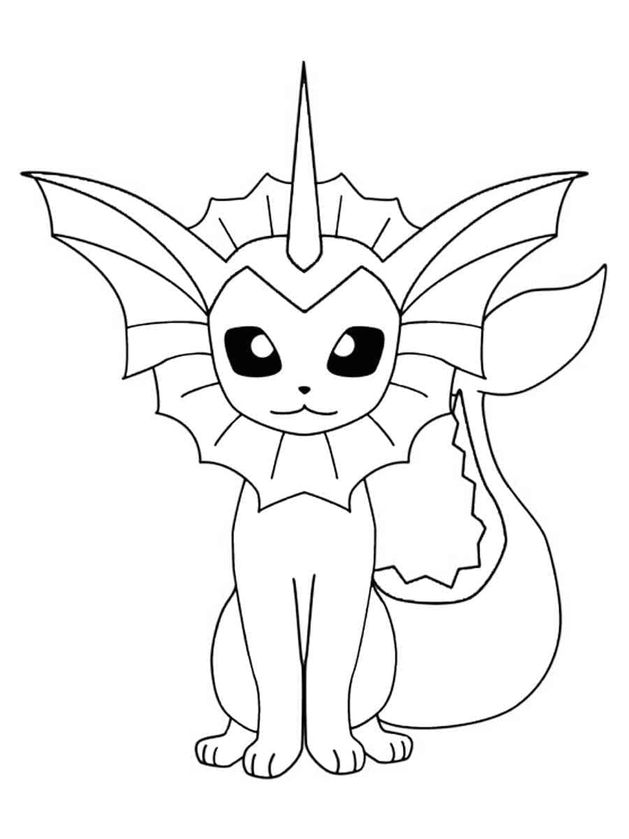Målarbild Mycket enkel Vaporeon