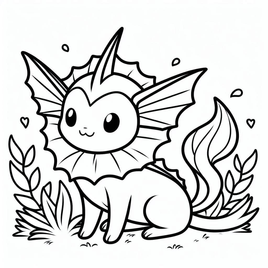 Målarbild Mycket söt Vaporeon