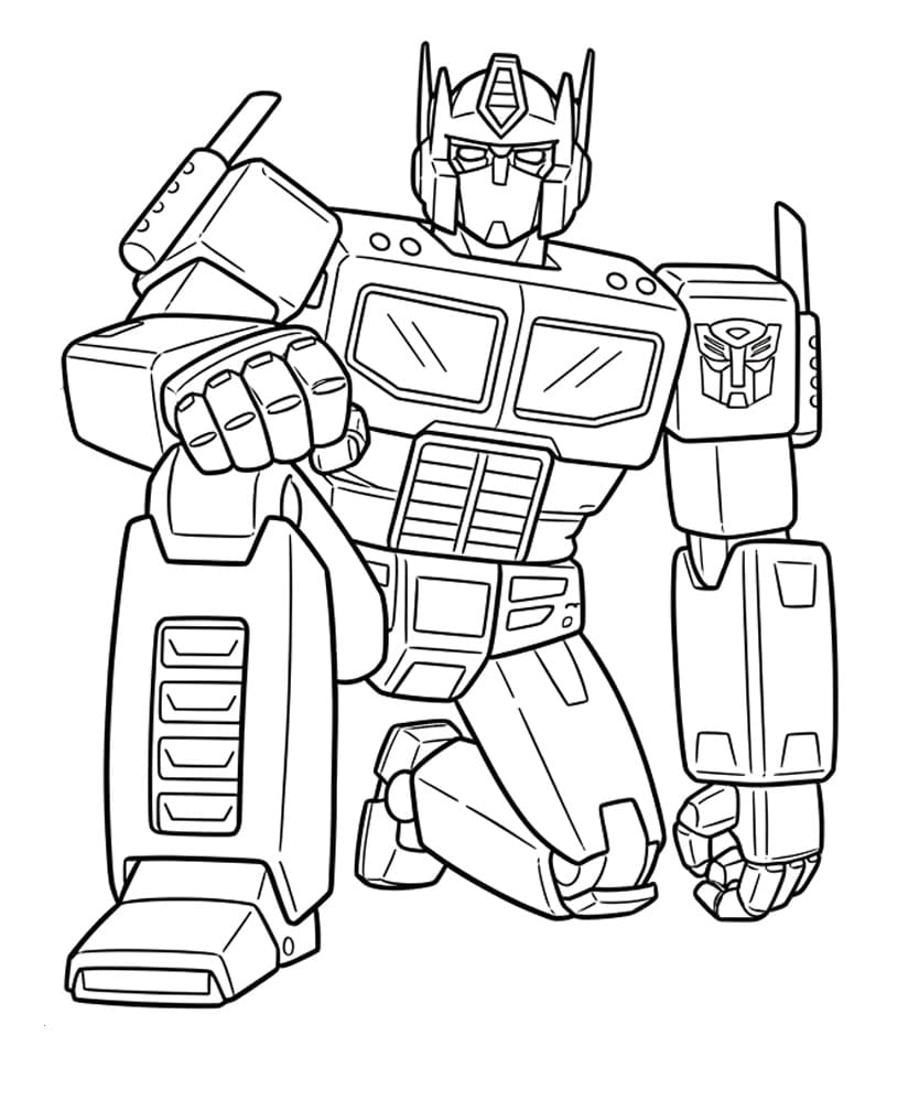 Målarbild Optimus Prime För 1-åriga Barn