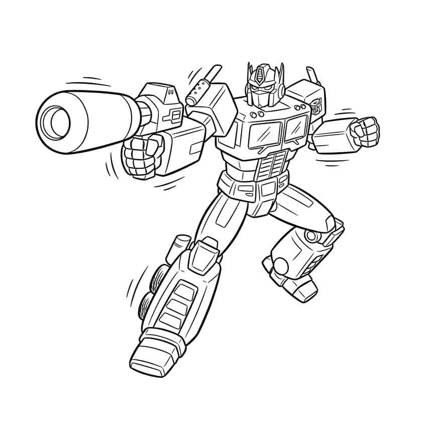 Målarbild Optimus Prime För 3-åriga Barn