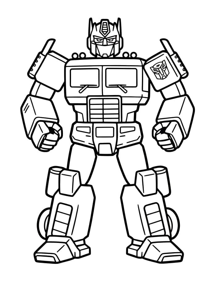 Målarbild Optimus Prime Gratis