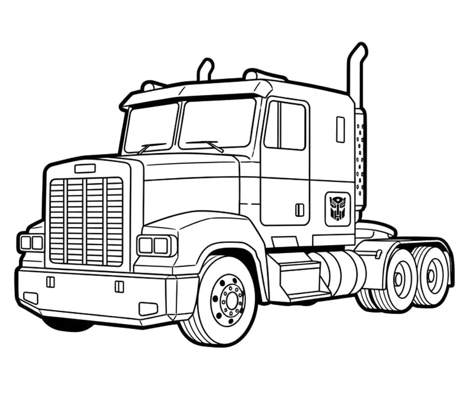 Målarbild Optimus Prime för Barn