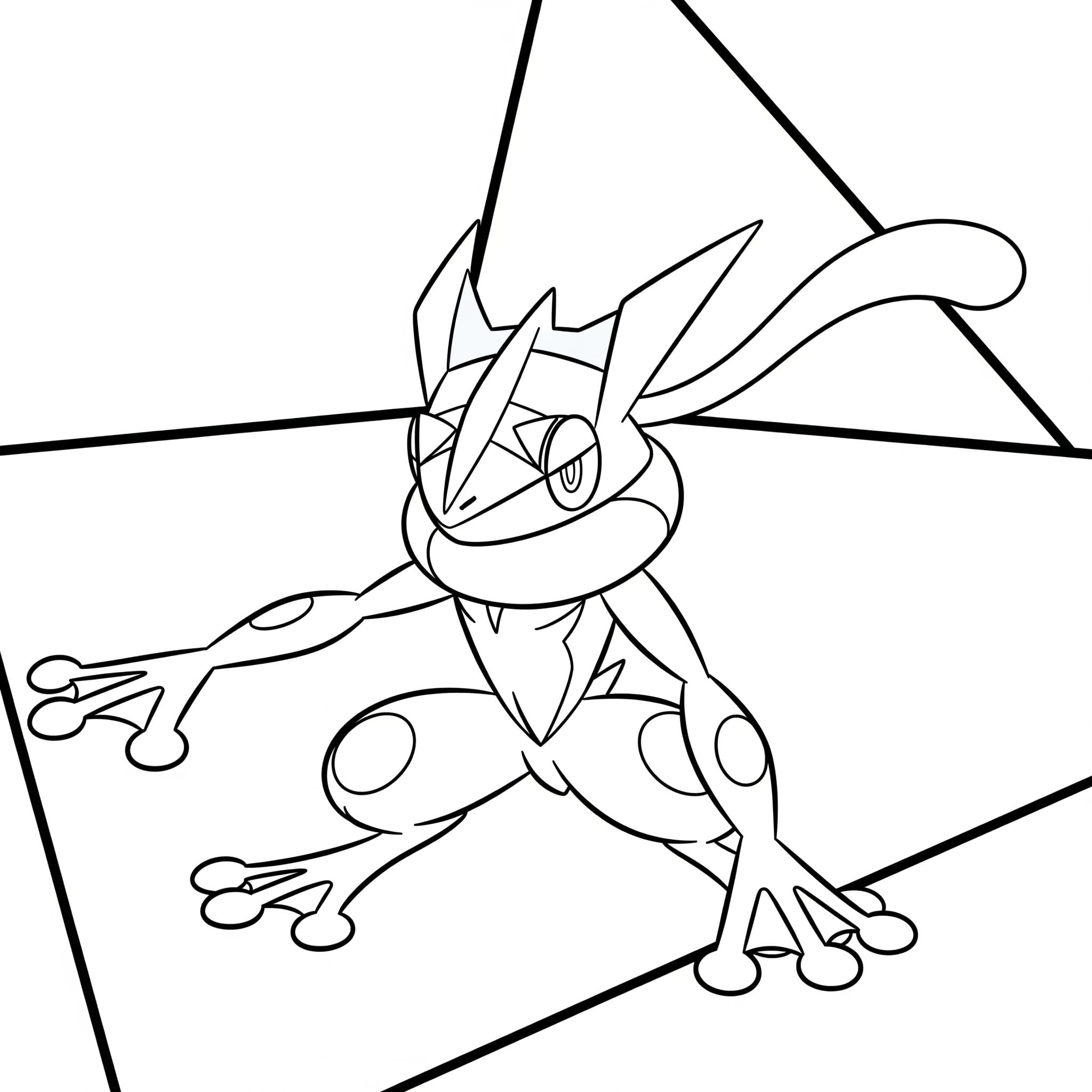 Målarbild Pokémon Greninja