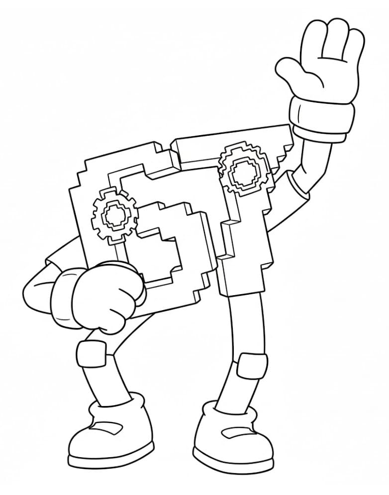 Målarbild Skriv ut 67 Brainrot