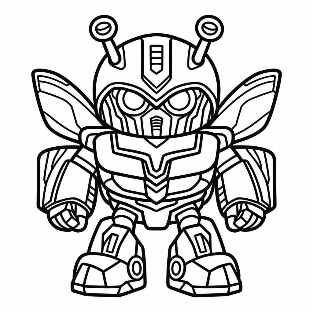 Målarbild Söt Bumblebee