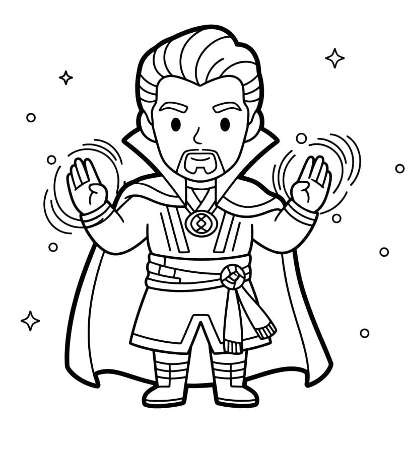 Målarbild Söt Doctor Strange