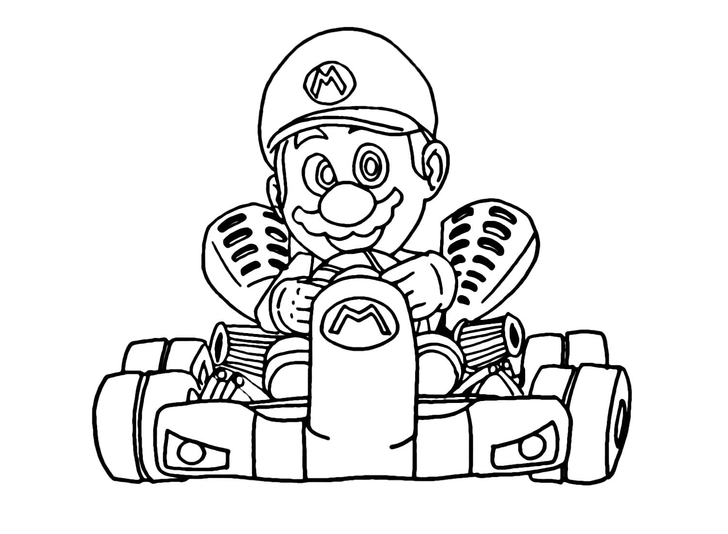 Målarbild Söt Mario Kart-design