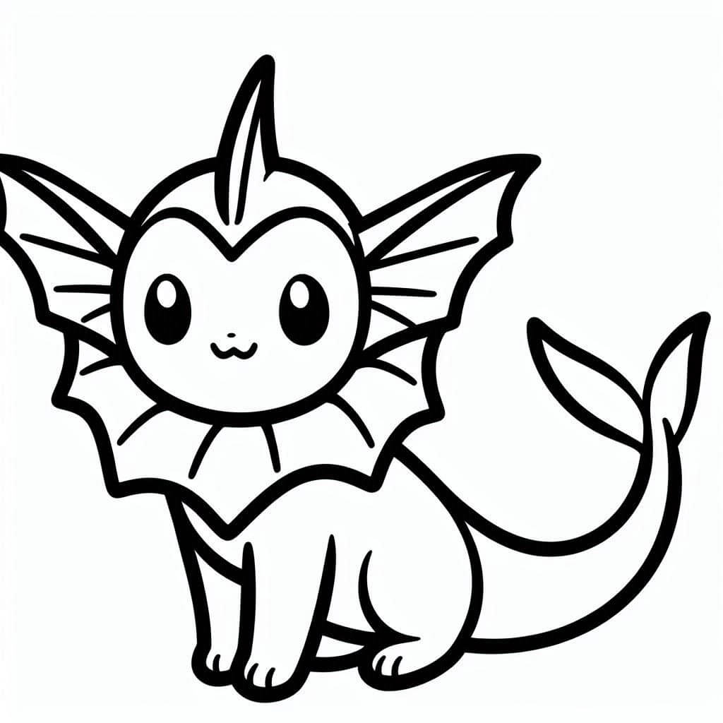 Målarbild Söt Vaporeon