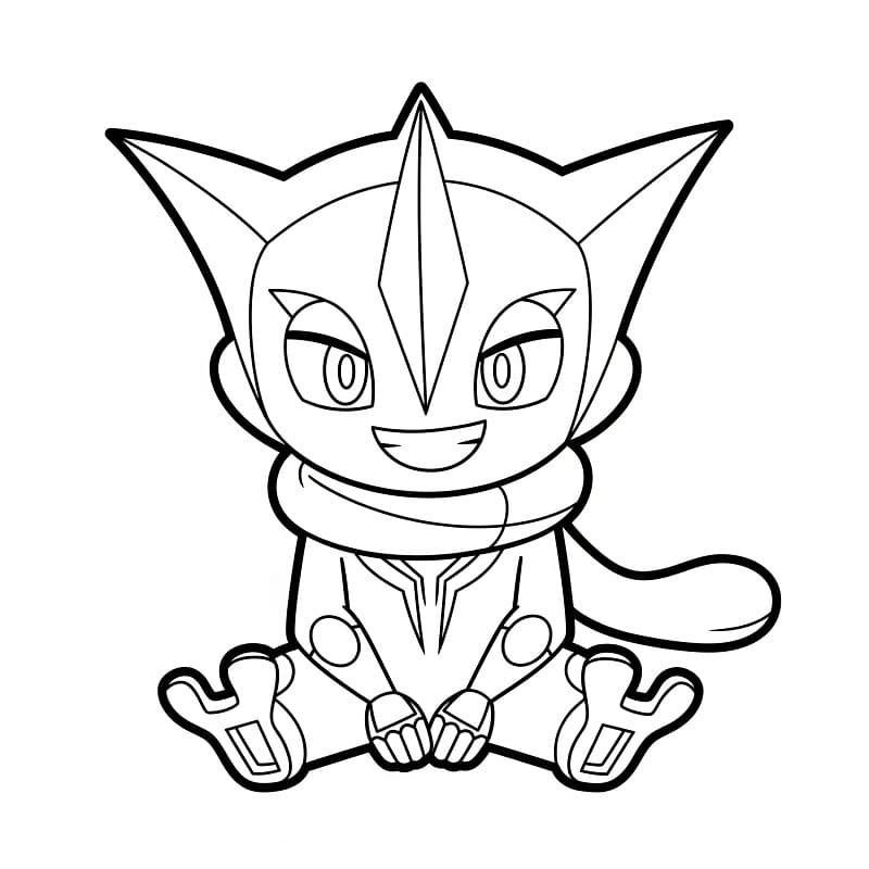 Målarbild Söta Greninja