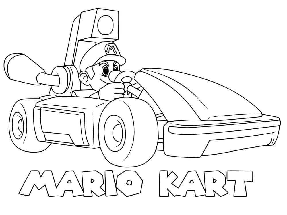 Målarbild Spela Mario Kart