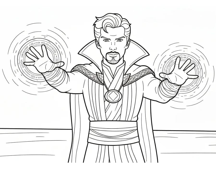 Målarbild Superhjälte Doctor Strange
