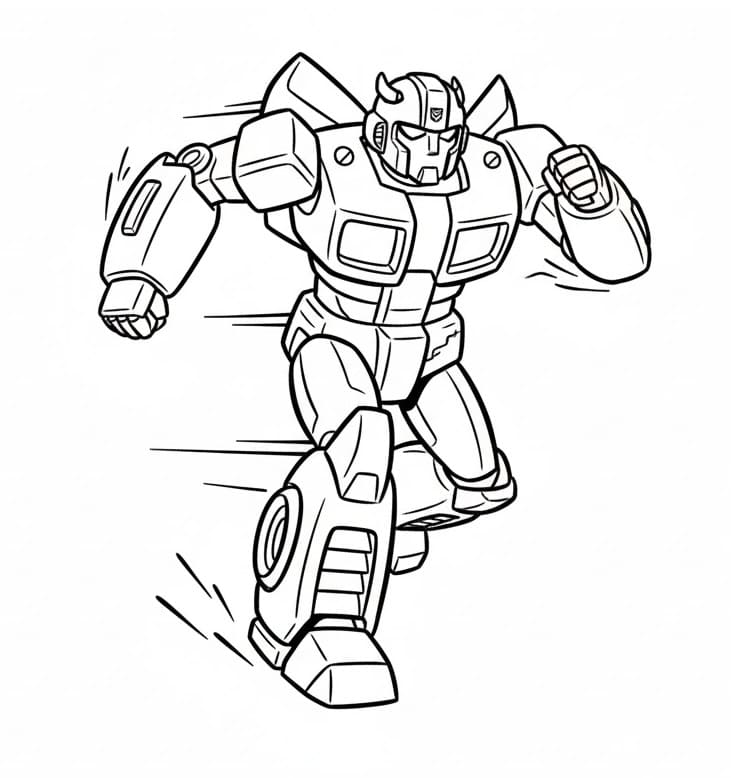 Målarbild Transformers Bumblebee