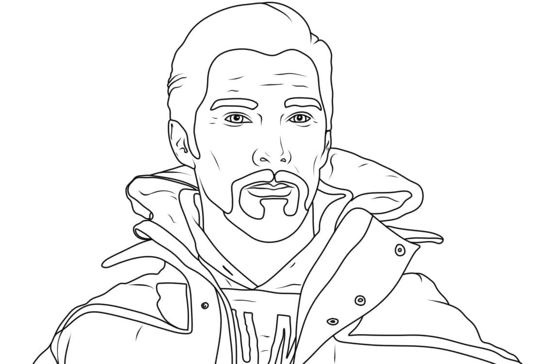 Målarbild Utskrivbar Doctor Strange