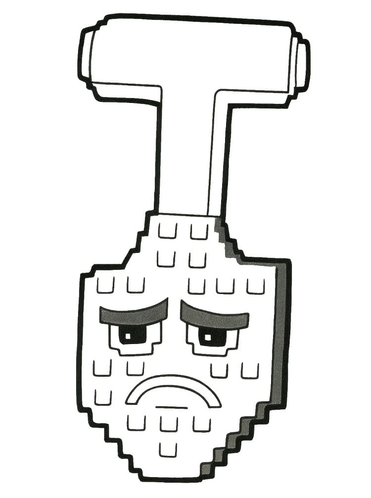 Målarbild Utskrivbar Steal a Brainrot