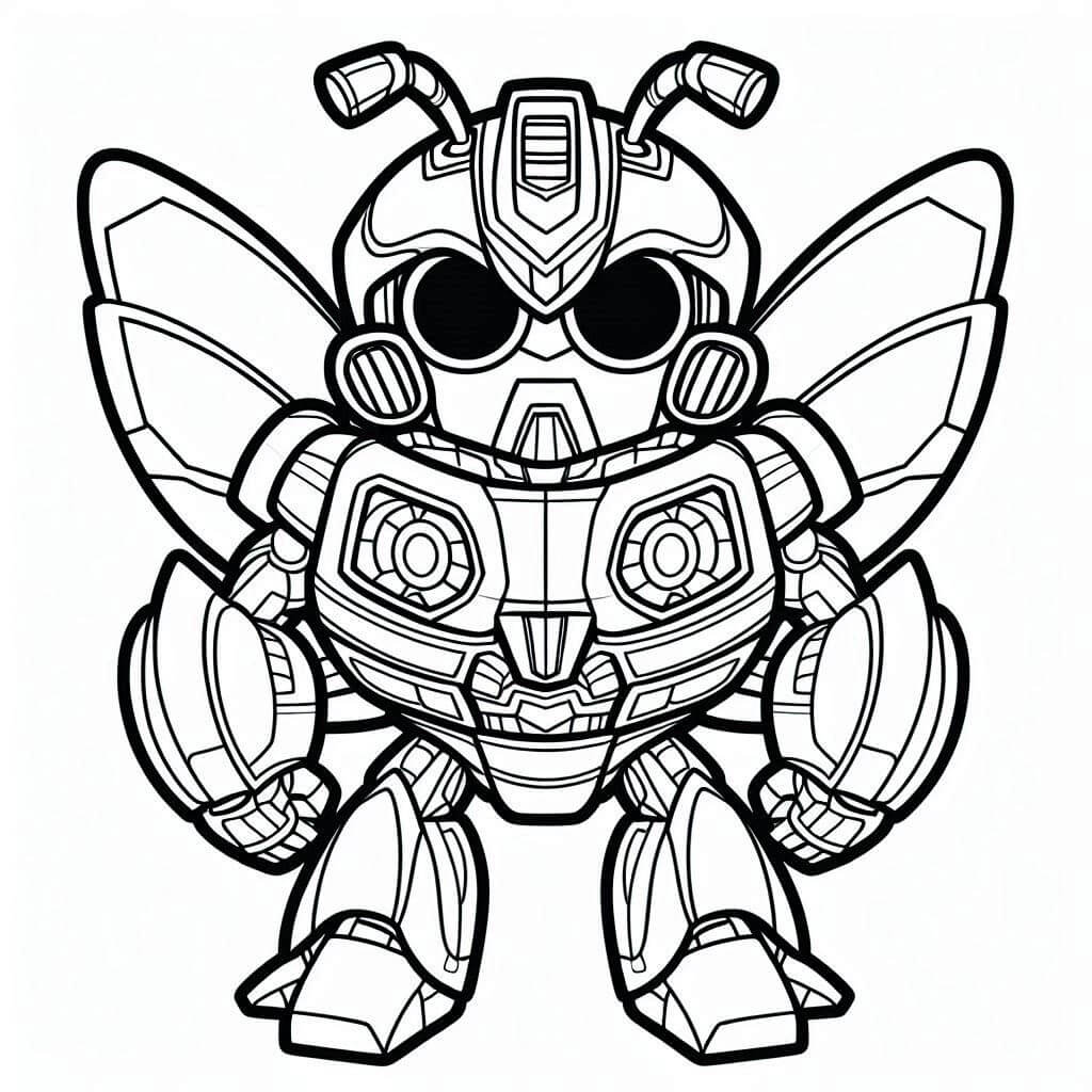 Målarbild Väldigt Söt Bumblebee