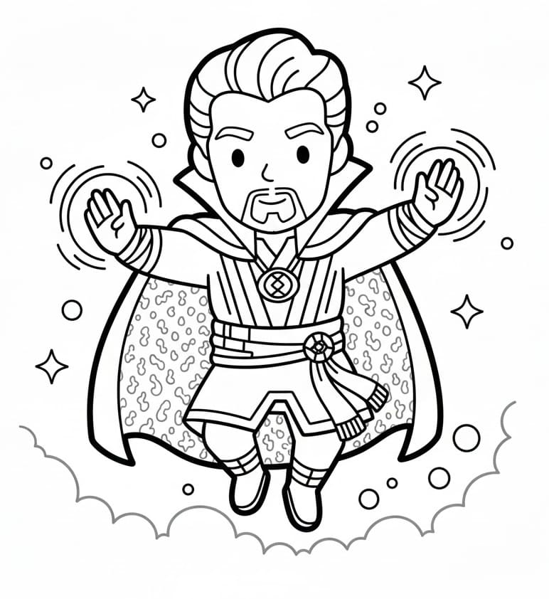 Målarbild Väldigt Söt Doctor Strange