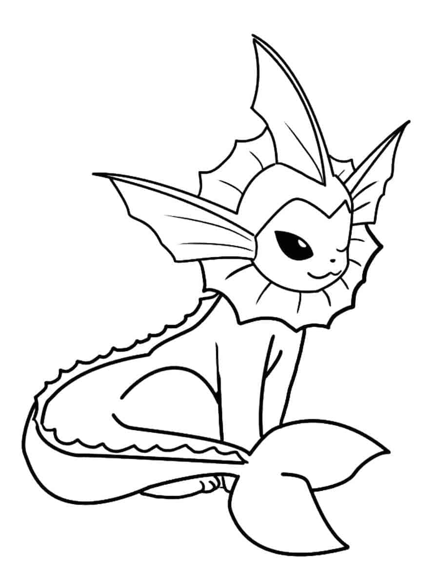 Målarbild Vänlig Vaporeon