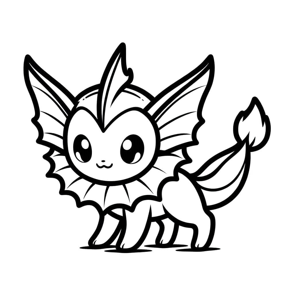 Målarbild Vaporeon från Pokémon