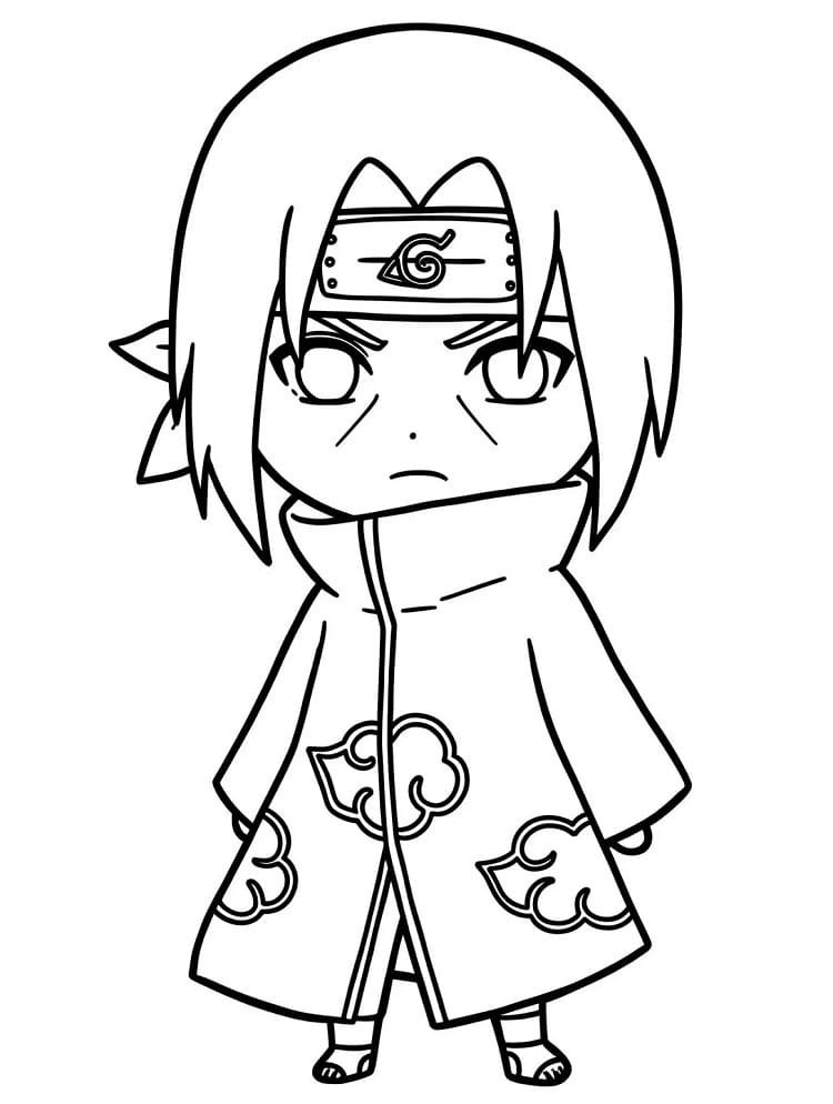 Målarbild Chibi Itachi
