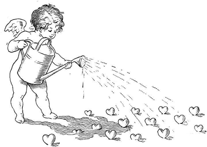 Målarbild Cupid 2
