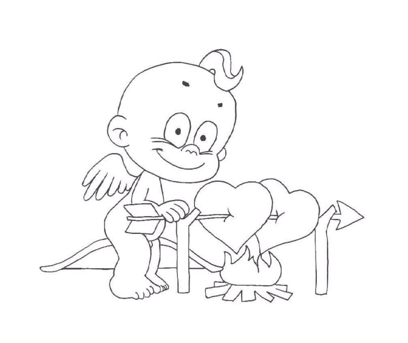 Målarbild Cupid 5