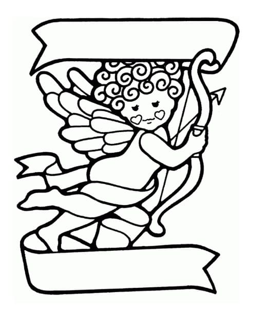 Målarbild Cupid För 2-åriga Barn