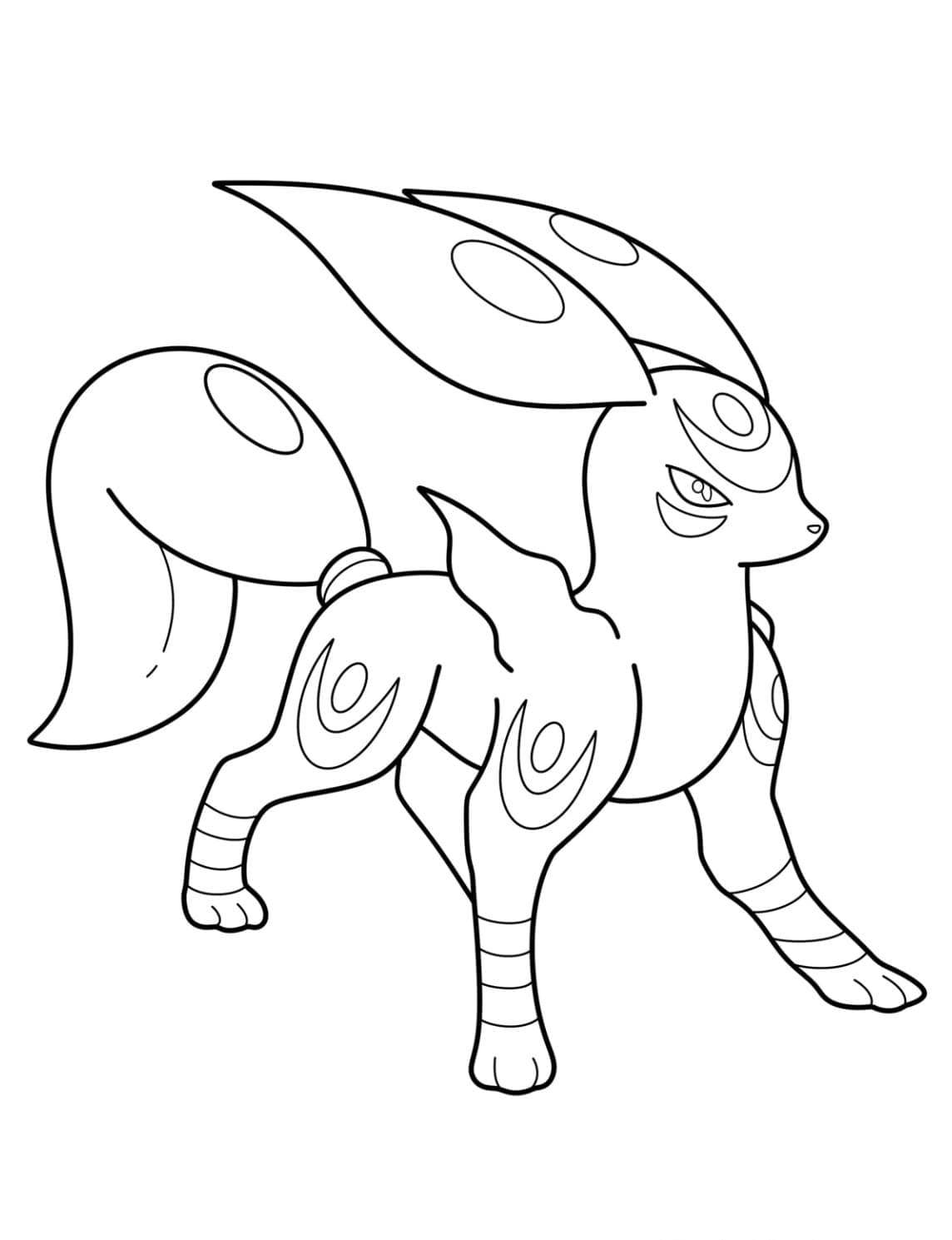 Målarbild Fantastiska Umbreon