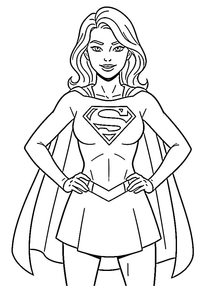 Målarbilder Supergirl