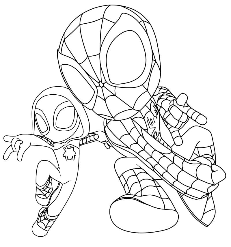 Målarbild Gratis Spidey