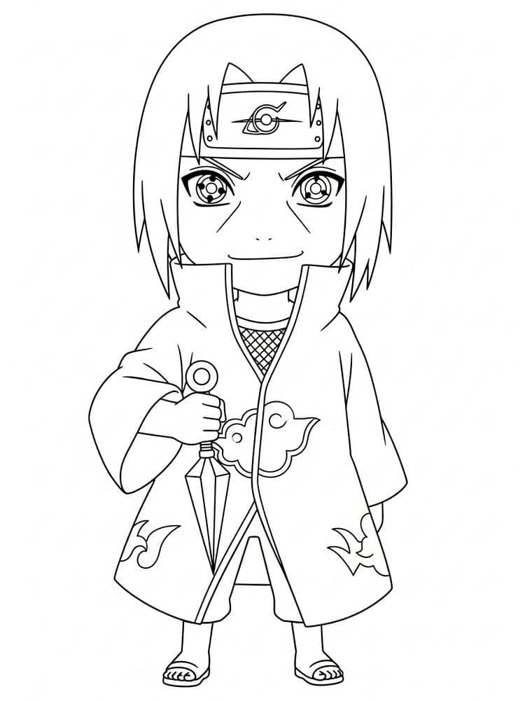 Målarbild Gratis Utskrivbar Itachi