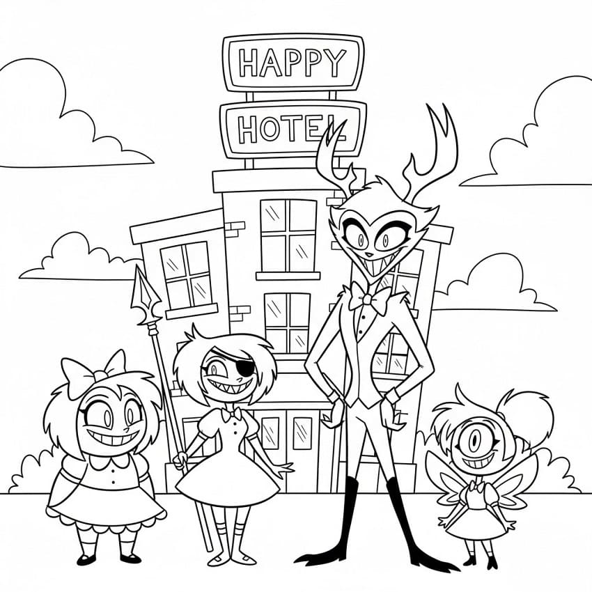 Målarbild Hazbin Hotel 2