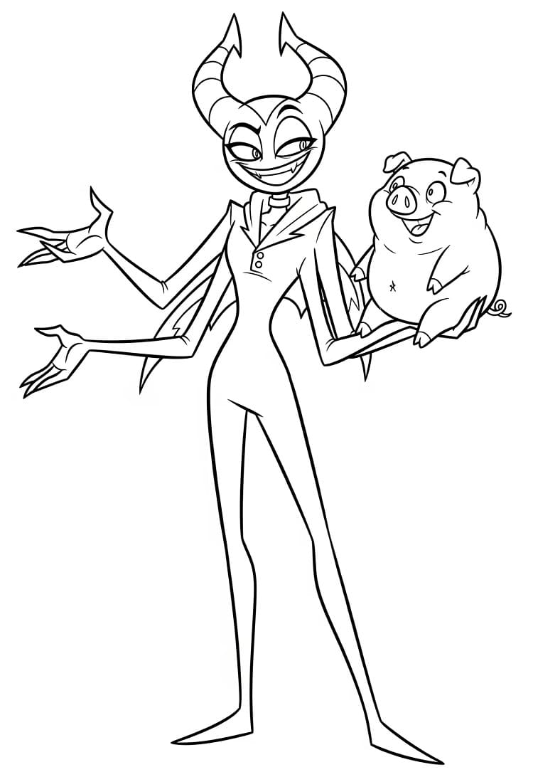 Målarbild Hazbin Hotel för Barn