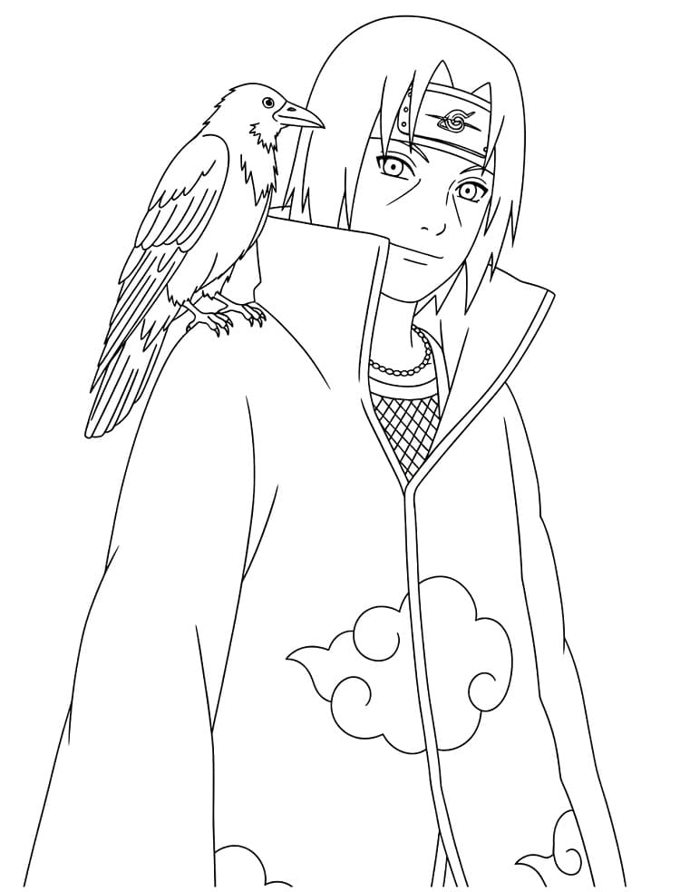 Målarbild Itachi Utskrivbar för Barn